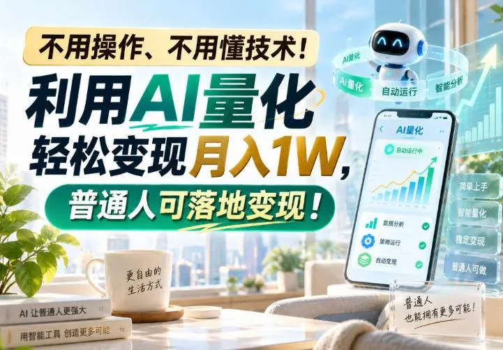 791ce03c7a157adef9b5c0b82ee7a7c4.jpeg (20429期)利用AI量化轻松变现月入1W,普通人可落地变现,不用操作、不用懂技术!