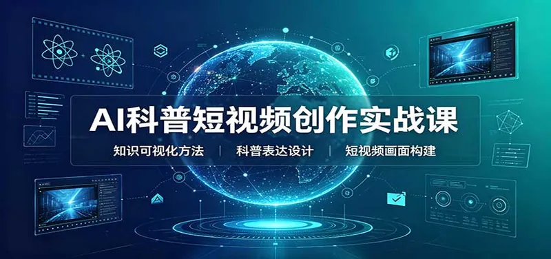 AI科普短视频创作实战课：配套要点文档，文案与视频提示词模板教学