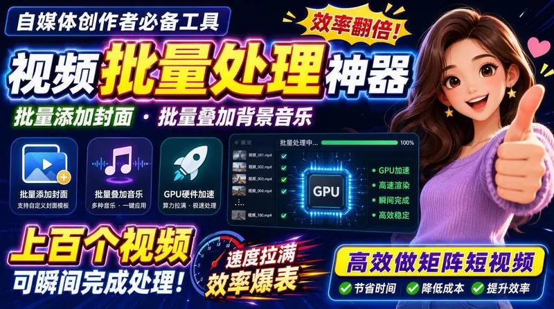 23f062f3463890862ab6d46df6f0afdd.jpeg (20399期)视频批量加封面,把封面添加到视频第一帧,不用剪辑软件批量添加