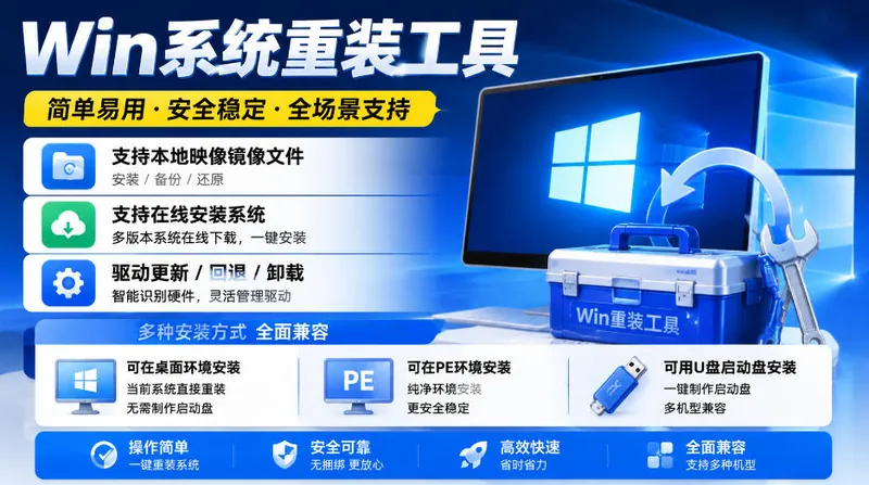 858b21cab33784a59db2f3a642f15ee1.jpeg Win系统重装工具,支持本地映像镜像文件安装备份,简单易用-安全稳定-全场景支持