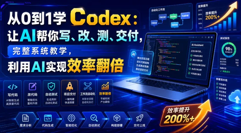 58d2ad83bc11bd81fcf9314907b312ba.jpeg 从0到1学Codex:让AI帮你写、改、测、交付,完整系统教学,利用AI实现效率翻倍(更新0918)