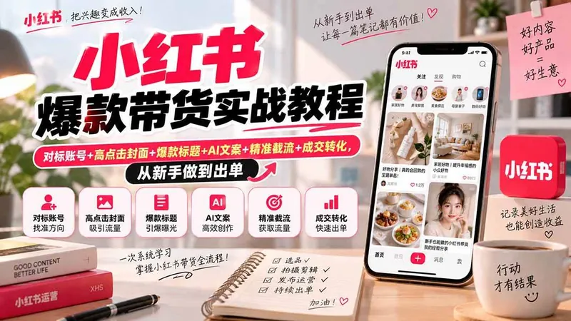80beba3cc1df6158e46ef93b529a2ccf.jpeg (20473期)小红书爆款带货实战教程|对标账号+高点击封面+爆款标题+AI文案+精准截流+成交转化,从新手做到出单