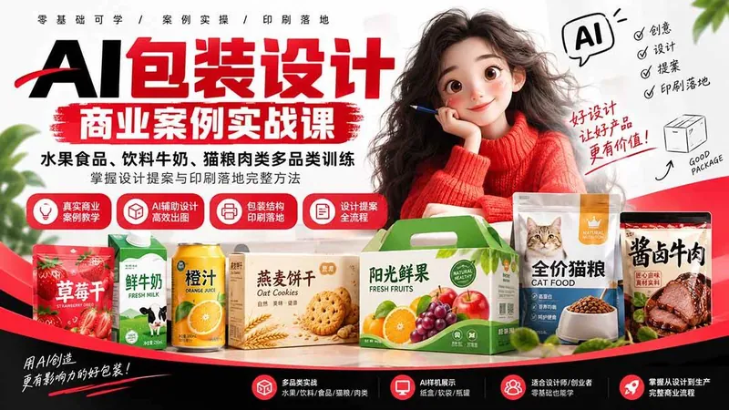 4dbb12e4dbe711c18fe251fa540e376c.jpeg (20387期)AI包装设计商业案例实战课:水果食品、饮料牛奶、猫粮肉类多品类训练,掌握设计提案与印刷落地完整方法