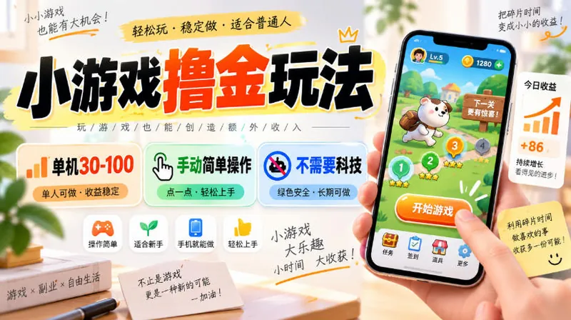 07a593d93a76883abae7f9ff5291b052.jpeg 外面卖580全新的小游戏撸金玩法,单机30-100,手动简单操作,不需要科技(更新0918)