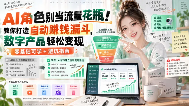 b81a625f7ec140d850fac7693767ba3b.jpeg AI角色别当流量花瓶!教你打造自动賺钱漏斗,数字产品轻松变现(零基础可学+避坑指南)【原创双语字幕】