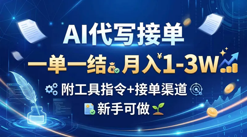 e1accdfc31d02166f1e4593efbe19c73.jpeg (20343期)AI代写接单,一单一结,月入1-3W,附工具指令+接单渠道,新手可做