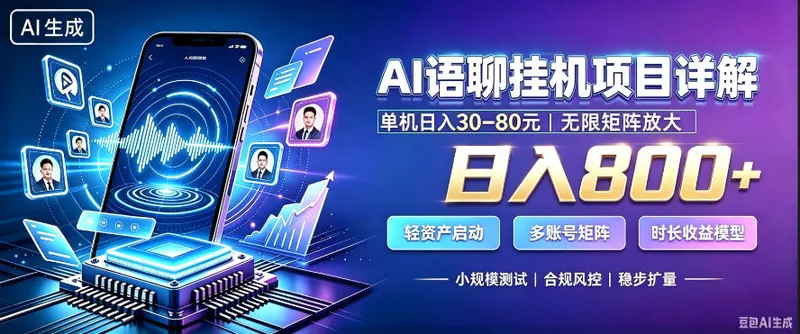 f85651289c3a7226c8bea1e80a82b23f.jpeg AI聊天挂G项目,日入800+,适用个人副业,支持工作室矩阵操作,放大收益【揭秘】