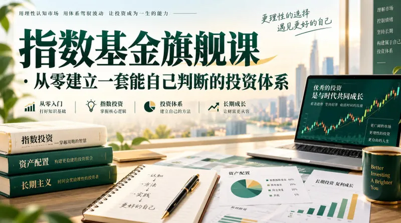 指数基金旗舰课·从零建立一套能自己判断的投zi体系