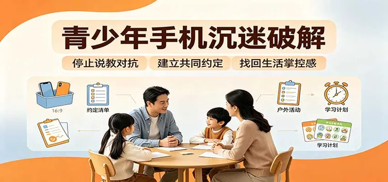 青少年手机沉迷破解：跳出管控说教思维，六步法引导孩子夺回注意力掌控权